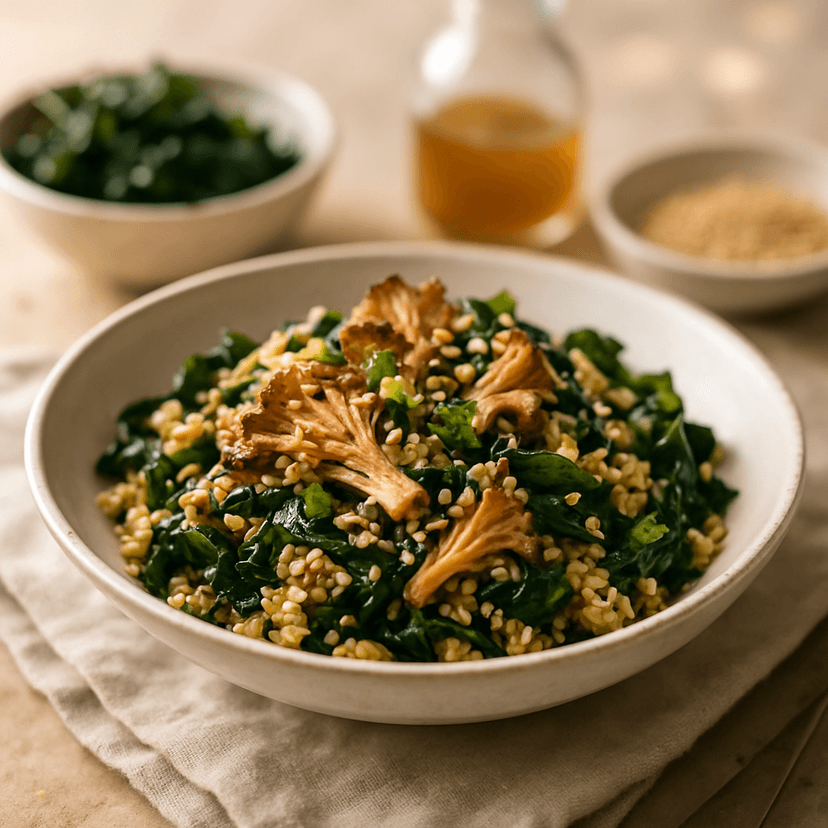 Seaweed & Maitake Mushroom Grain Salad