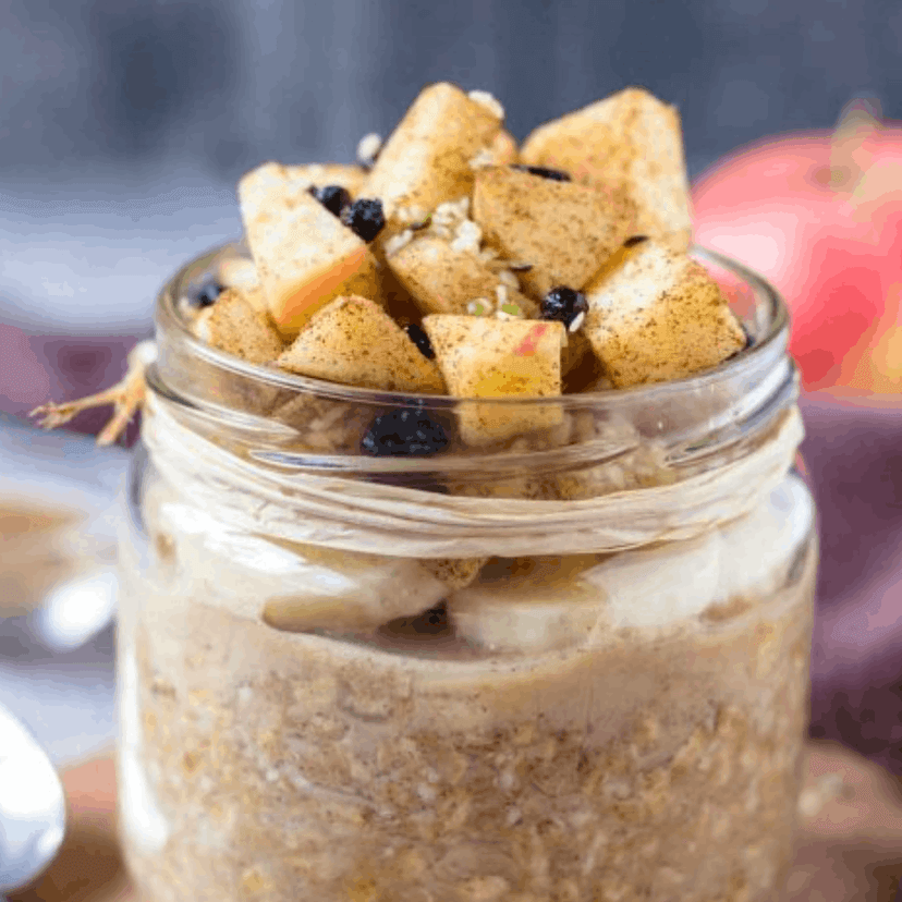 Spiced Apple Cinnamon Overnight Oats