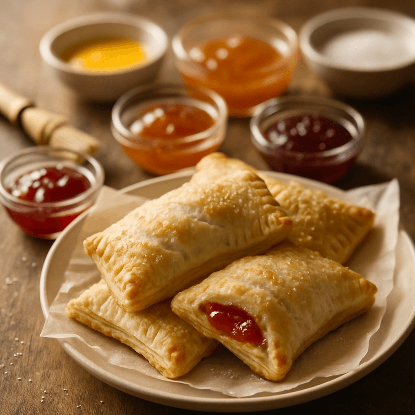 Jam-Filled Puff Pastry Pockets