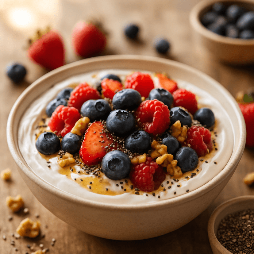 Protein-Packed Greek Yogurt Berry Bowl