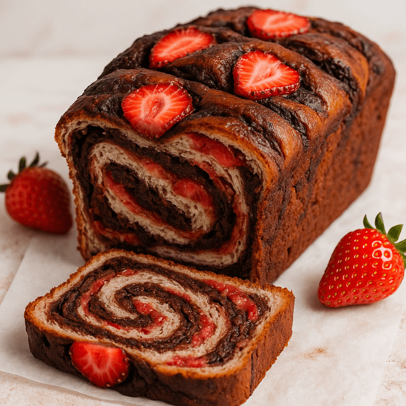 Chocolate Strawberry Swirl Bread
