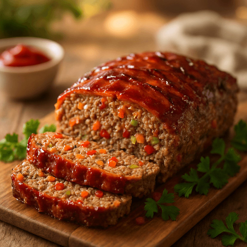Hearty Cafe-Style Trio Meat Loaf
