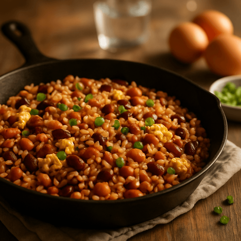 Hearty Southern Bean & Rice Skillet