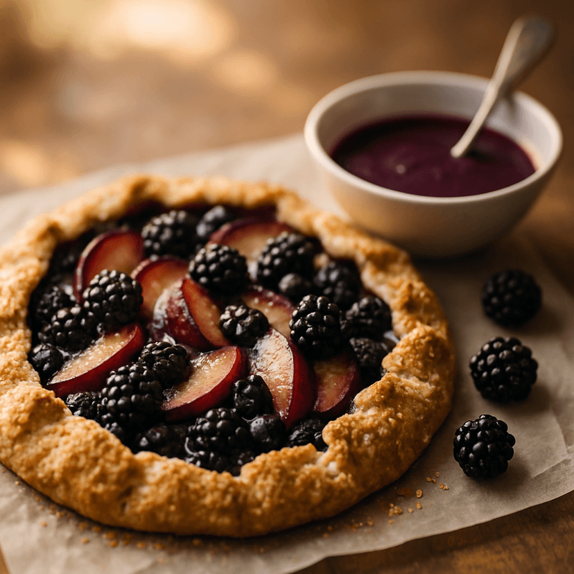 Plum & Blackberry Galette 