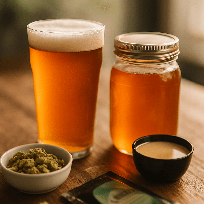 Hopped LME Braggot with Lappes Clover Honey