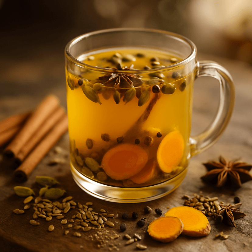 Overnight Spiced Turmeric Morning Tea