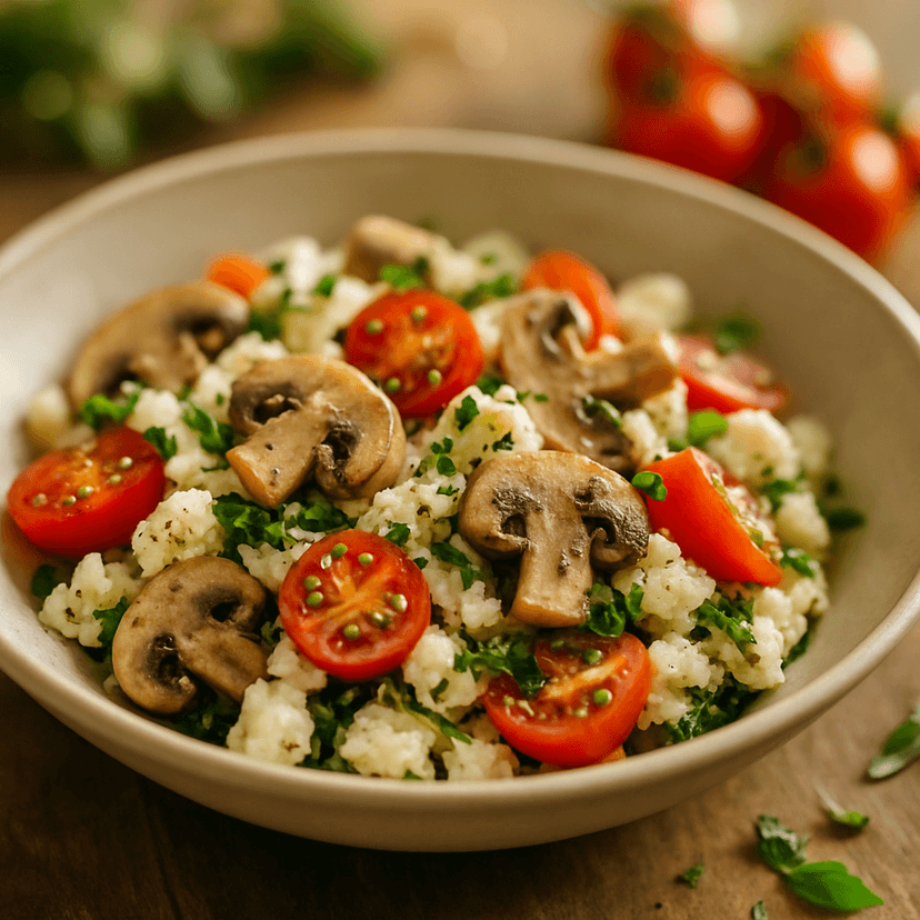 Fiesta de Queso Fresco y Champiñones