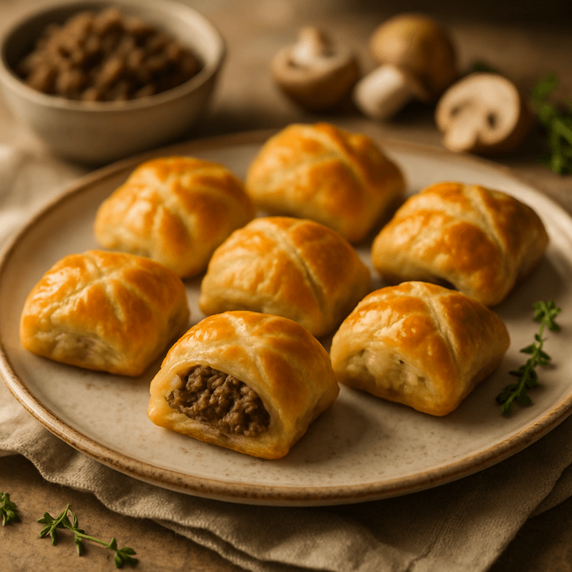 Savory Minced Beef Wellington Bites