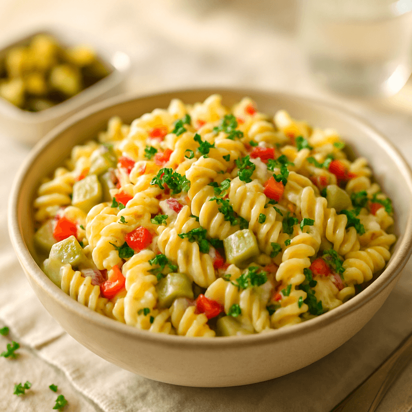 Zesty Pickle Pasta Salad