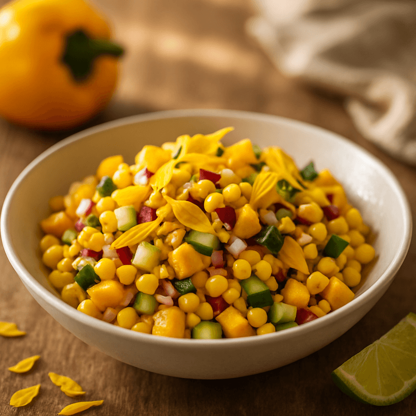 Yellow Capsicum & Corn Salad