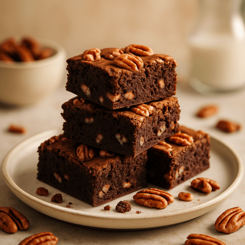  Chocolate Brownies with Pecans