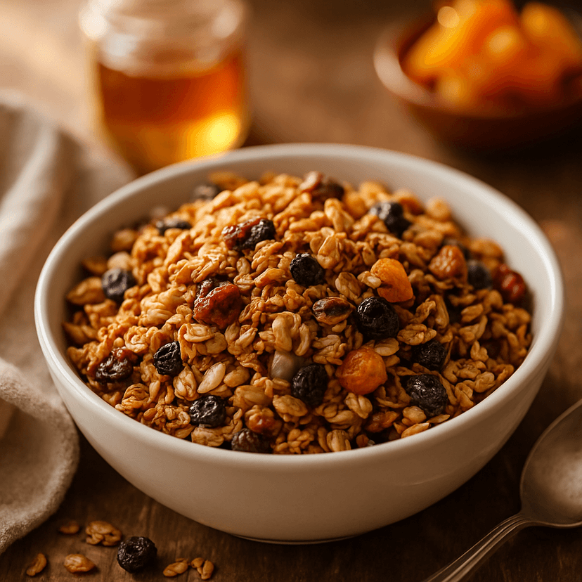 Honey Almond & Mixed Fruit Crunchy Granola