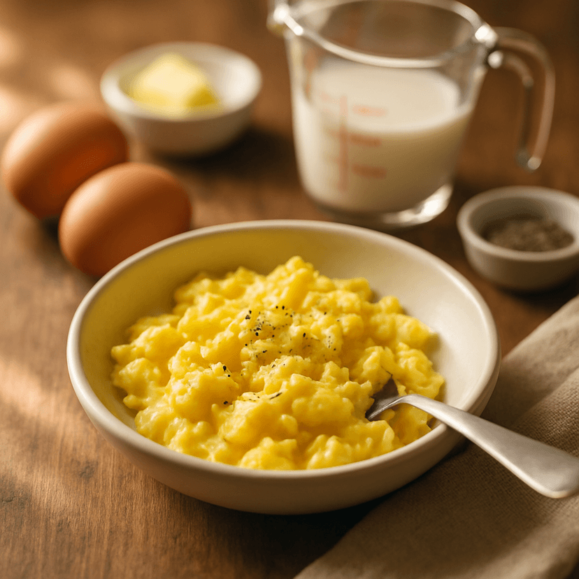 Quick Microwave Scrambled Eggs
