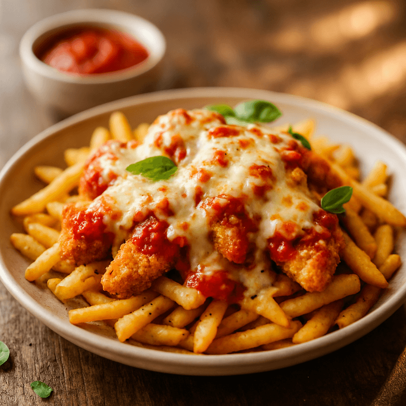 Loaded Chicken Parmesan Fries