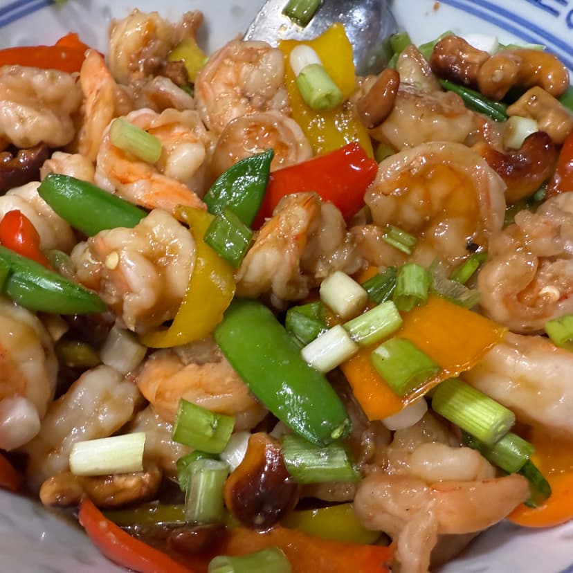 Savory Shrimp Cashew Stir-Fry