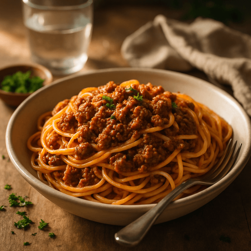 Slow Cooker Hearty Spaghetti and Meat Sauce