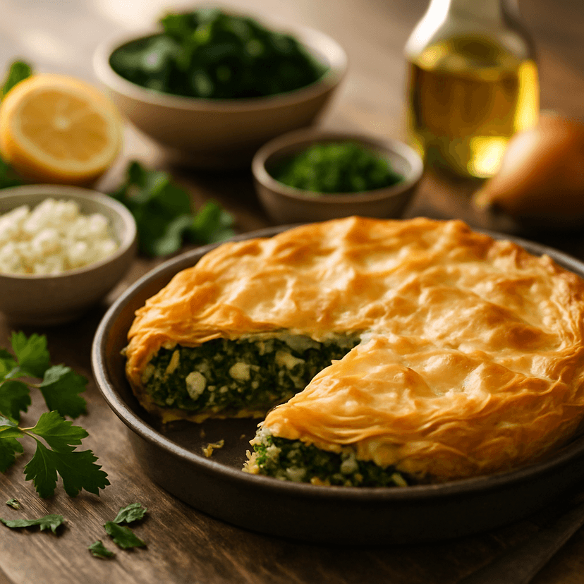 Classic Greek Spanakopita Pie