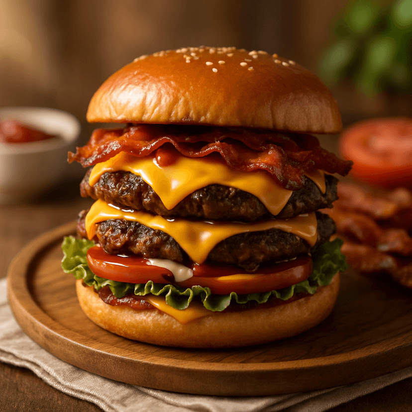 Ultimate Baconator Burger Copycat