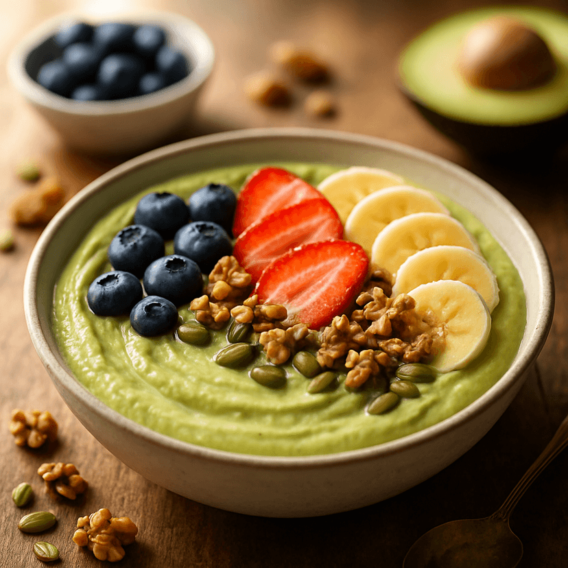 Creamy Avocado Honey Fruit Purée