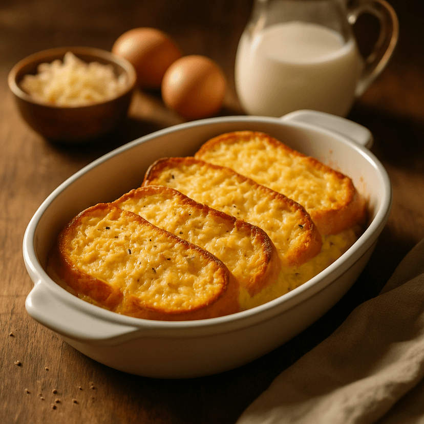 Simple Cheesy Toast Bake