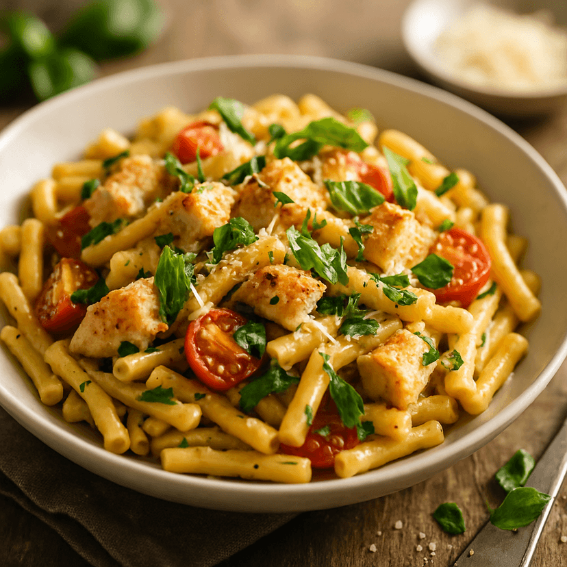 Lemon Herb Casarecce with Chicken