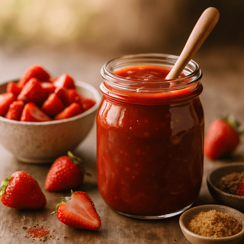 Sweet & Tangy Strawberry BBQ Sauce