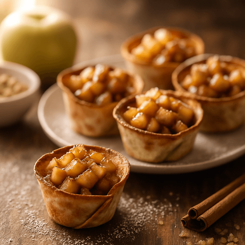 Apple Pie Tortilla Muffins