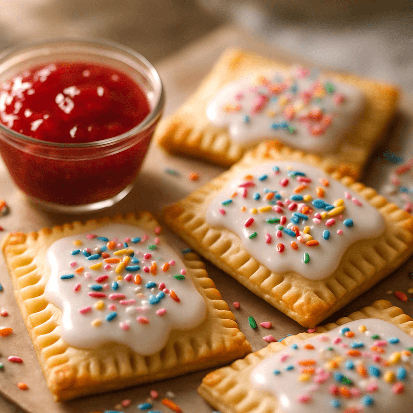Flaky Strawberry Jam Toaster Pastries
