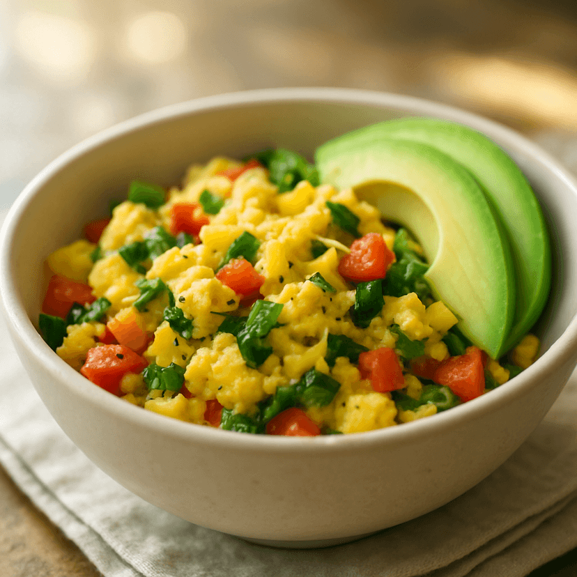 Veggie-Packed Scrambled Egg Bowl