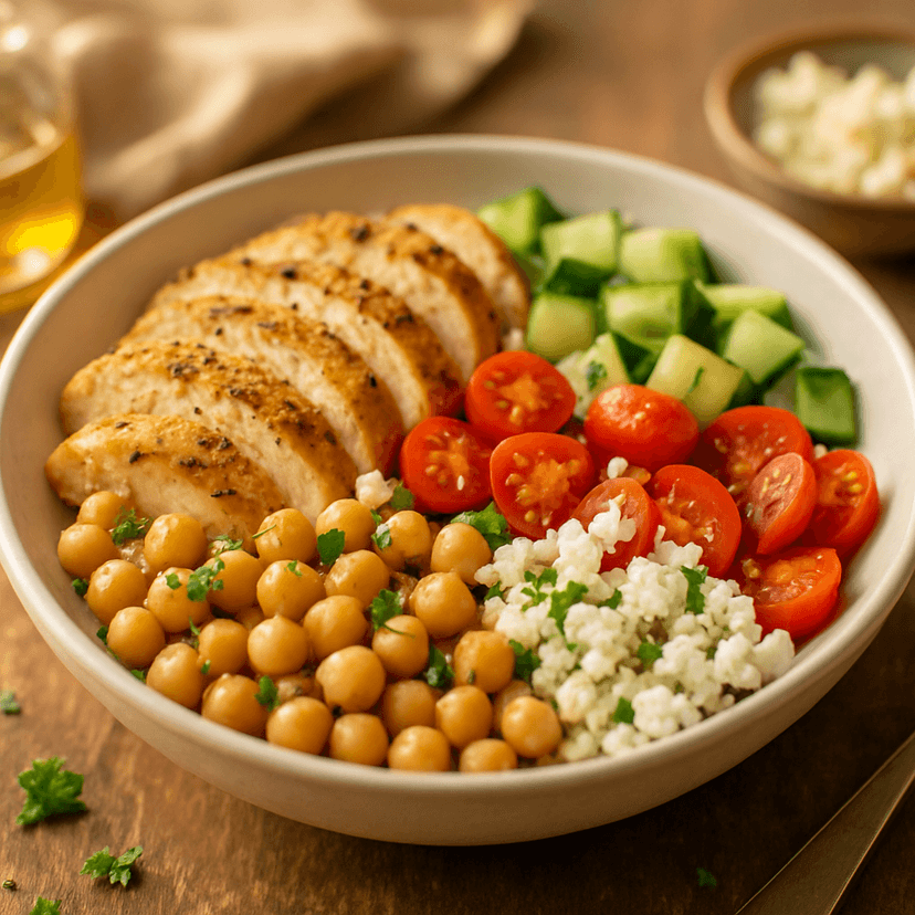 Mediterranean Chickpea Protein Bowl