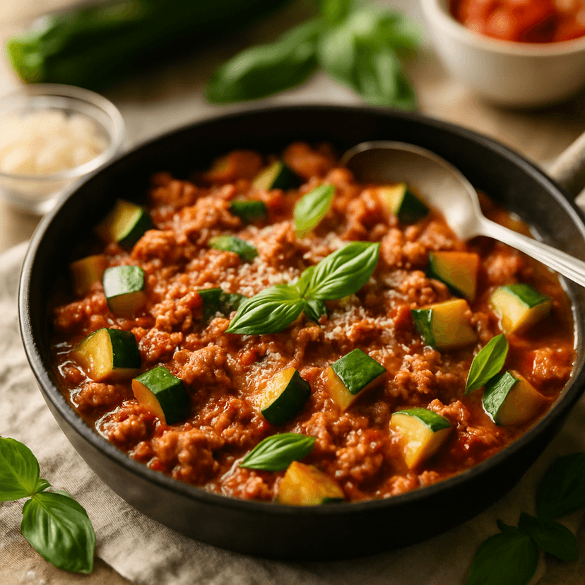 Italian Turkey Zucchini Skillet