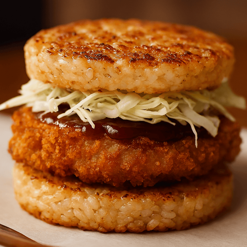 Crunchy Toasted Rice Burger