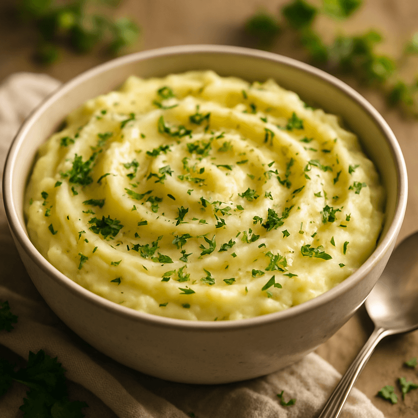 Herbed Garlic Creamy Mashed Potatoes