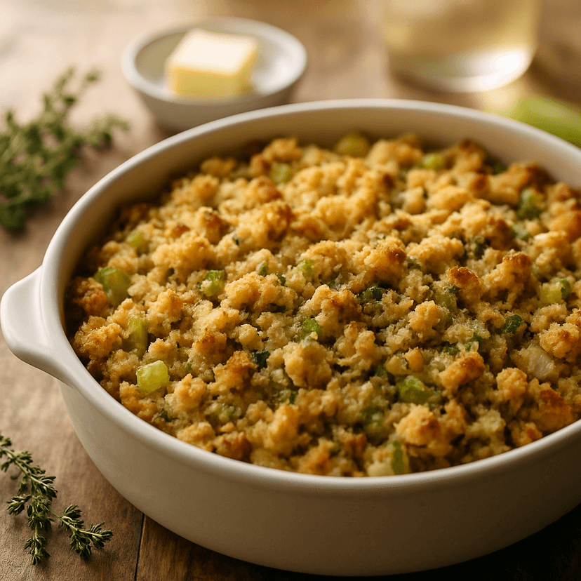 Classic Savory Cornbread Dressing