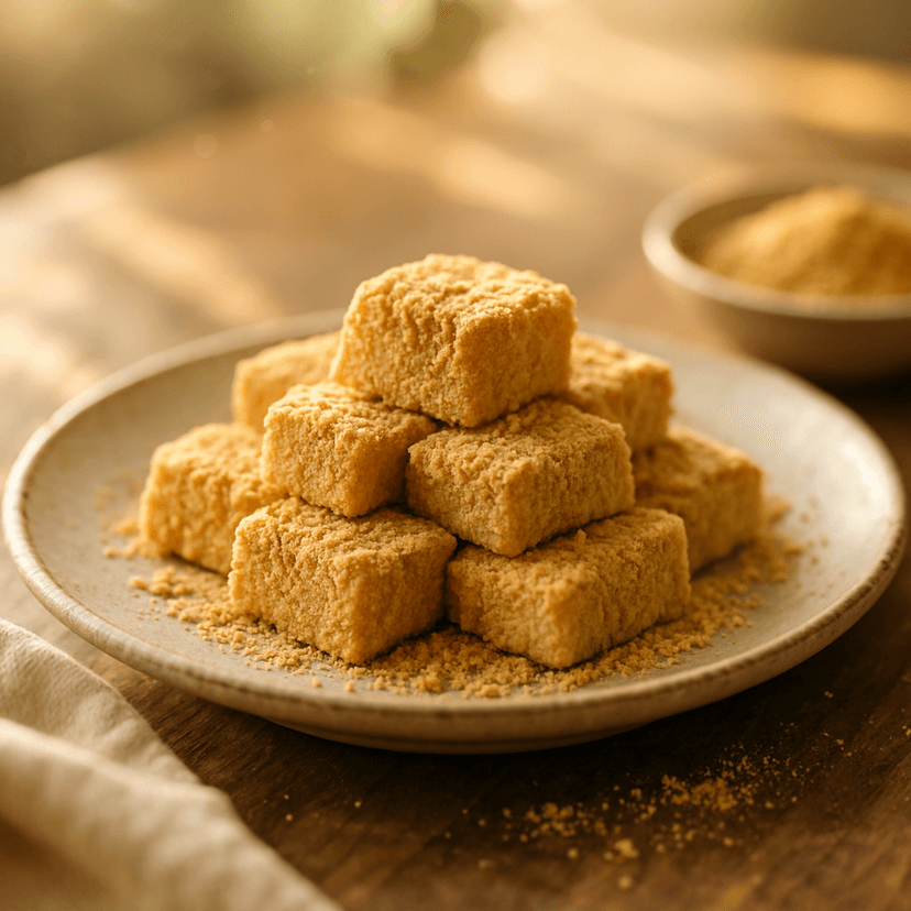 Traditional Injeolmi with Roasted Soybean Powder
