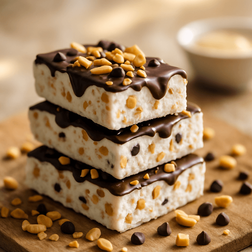Power-packed Peanut Butter Frozen Yogurt Bars