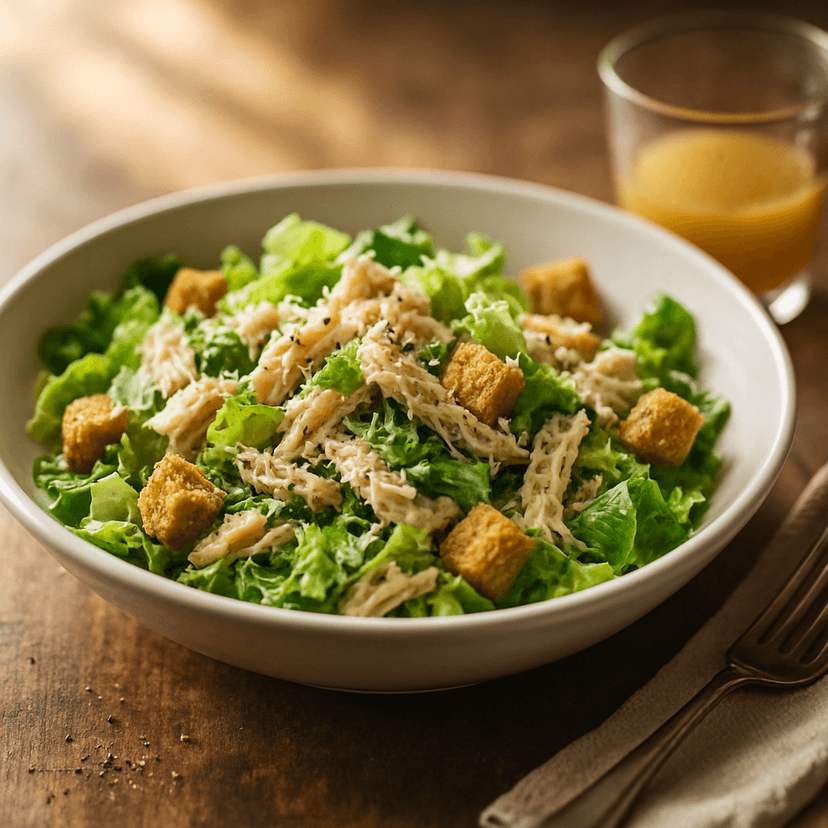 Light and Zesty Chicken Caesar Salad