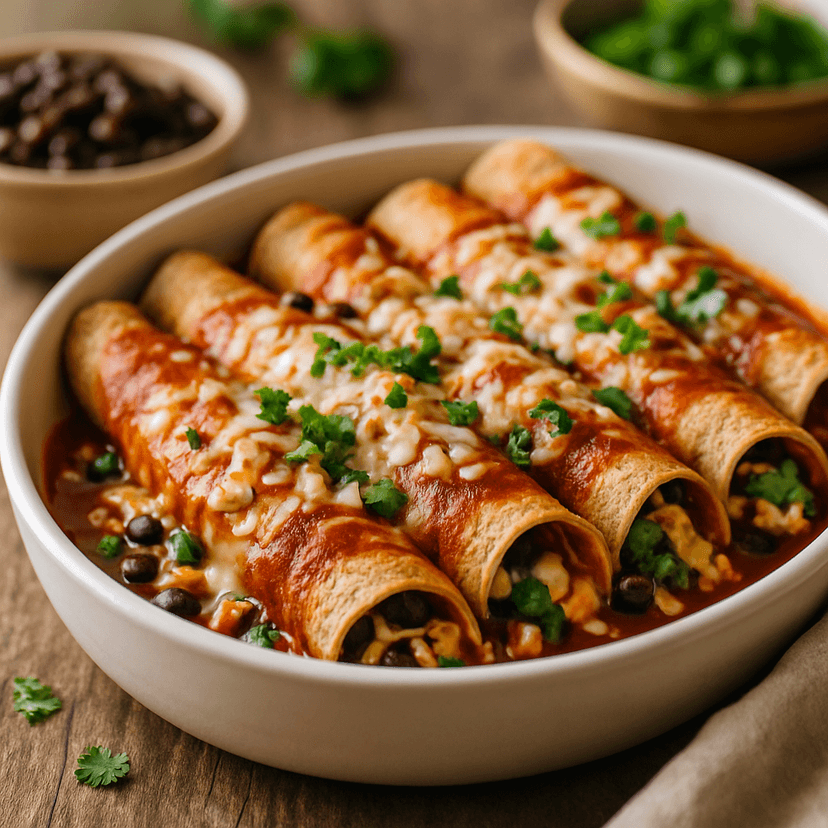 Protein-Packed Healthy Chicken Enchiladas