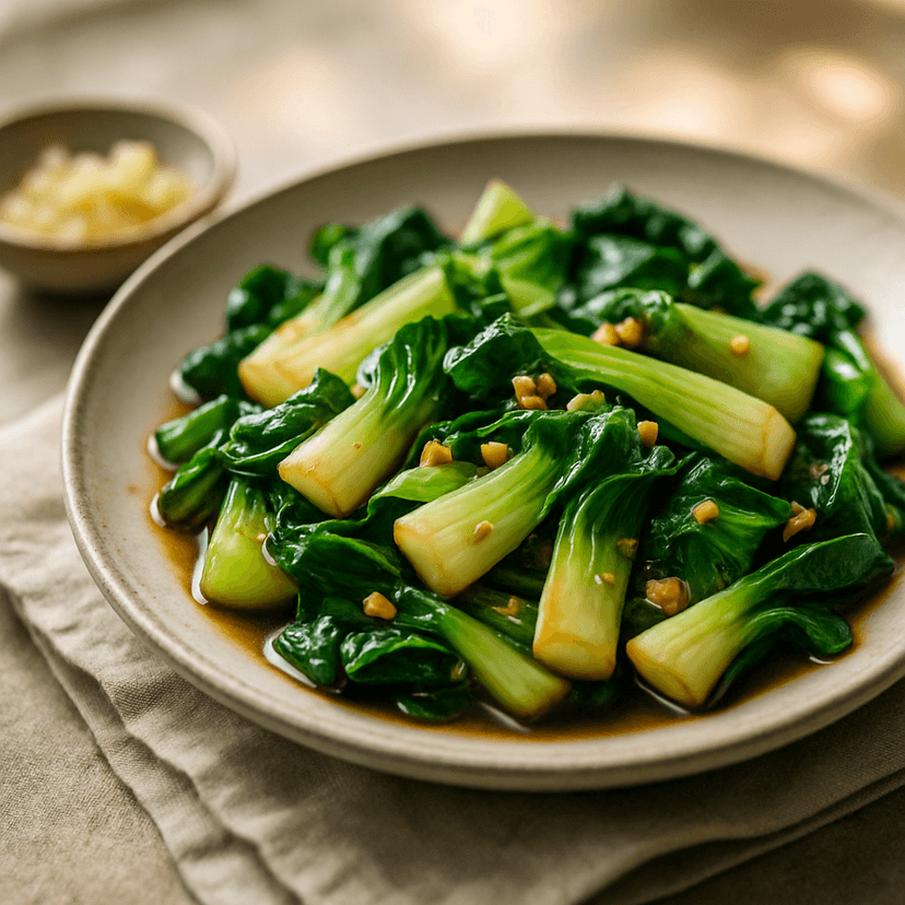 Garlic Shoyu Sautéed Bok Choy
