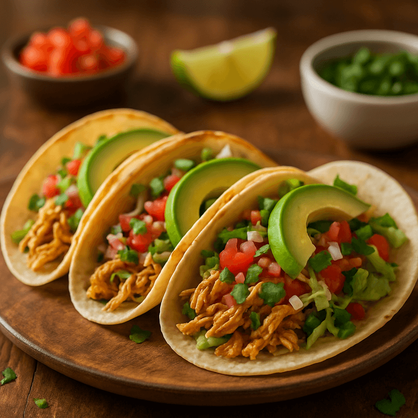 Crockpot Low Carb Chicken Street Tacos