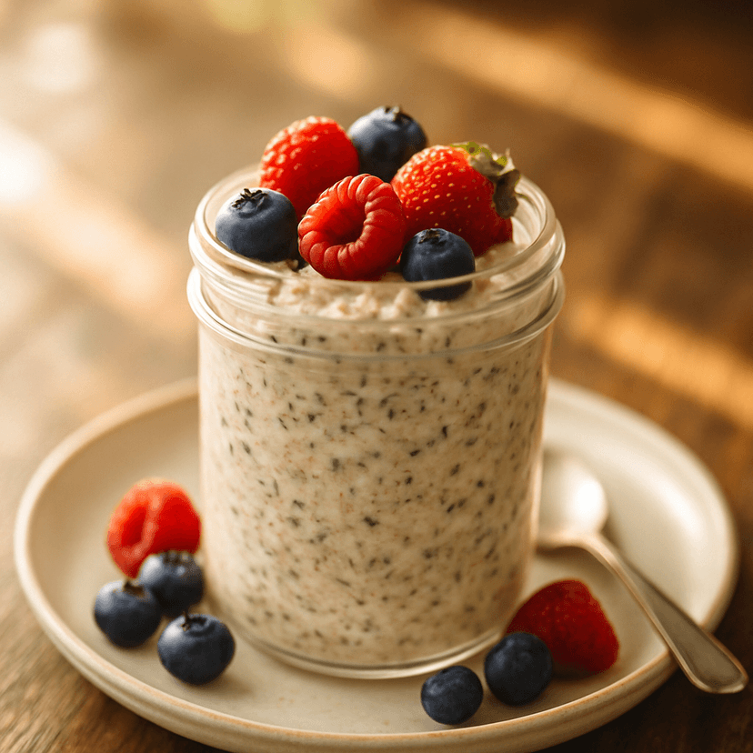 Power Protein Fiber Overnight Oats