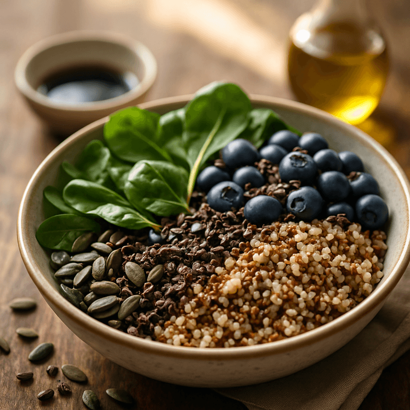 Bunte Quinoa-Power-Bowl mit Superfoods