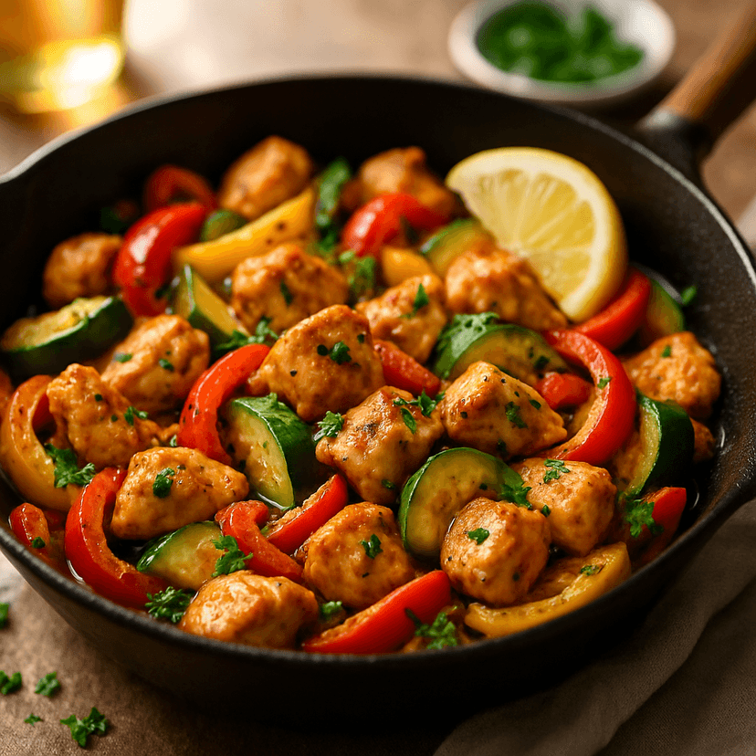 Zesty Chicken and Veggie Skillet