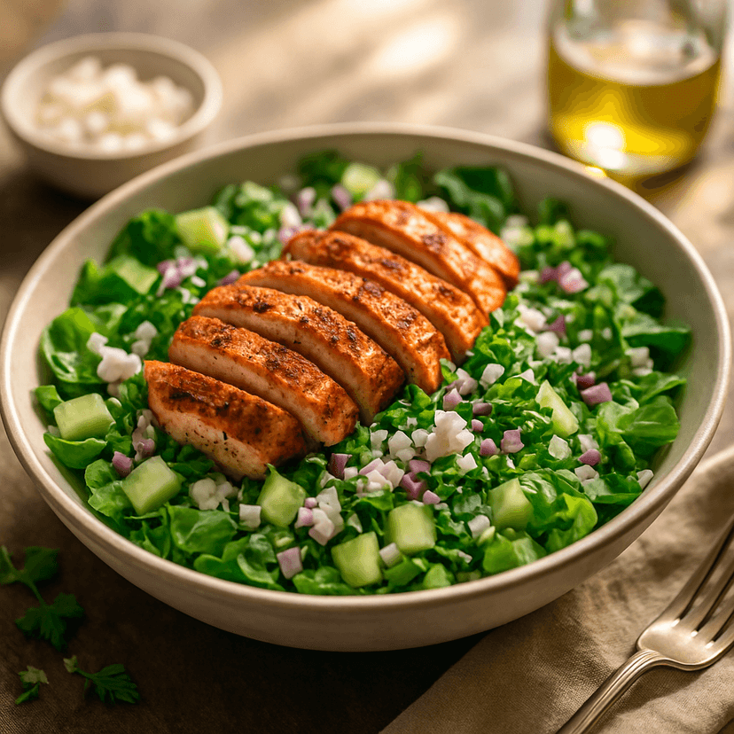 Zesty Grilled Chicken Chopped Salad