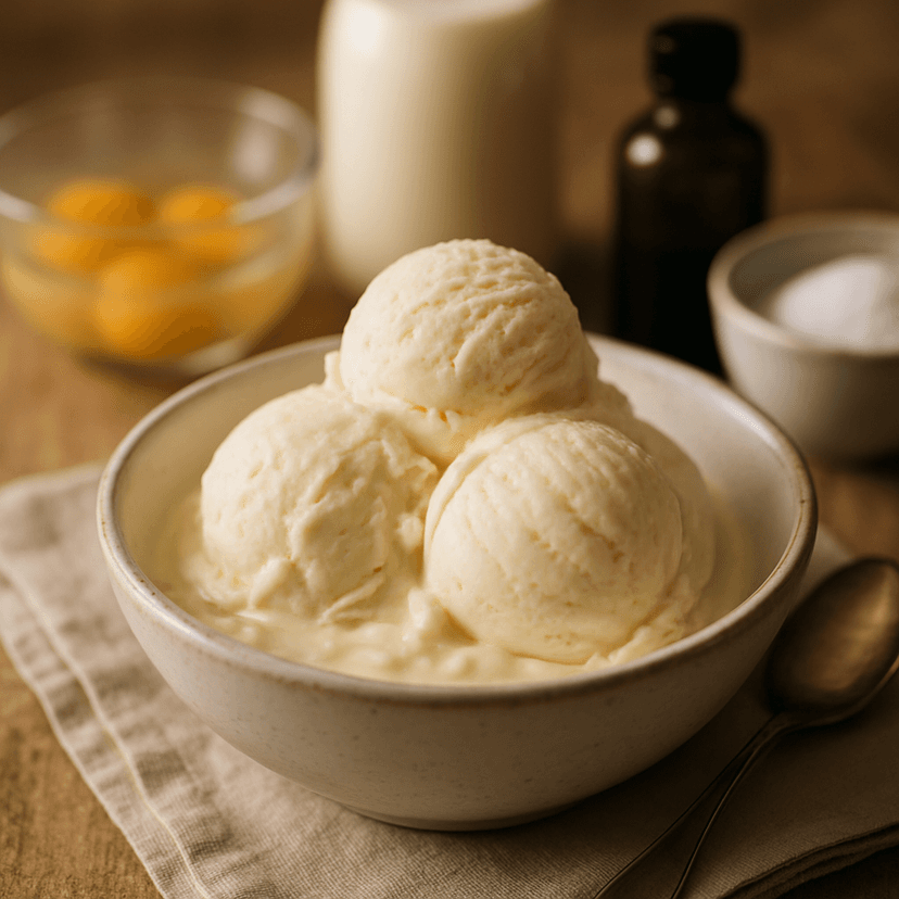 Creamy Vanilla Keto Ice Cream