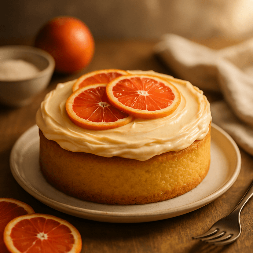 Blood Orange Butter Sponge Cake
