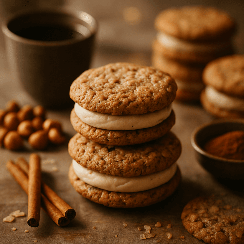 Brown Butter Espresso Cookie Sandwiches