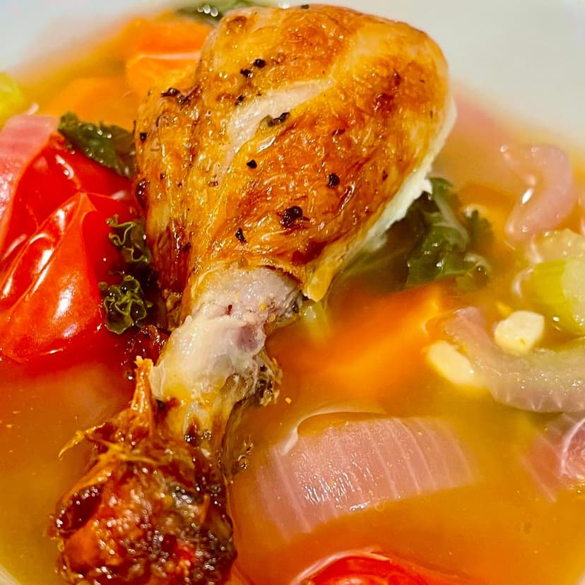 Hearty Rotisserie Chicken Vegetable Soup