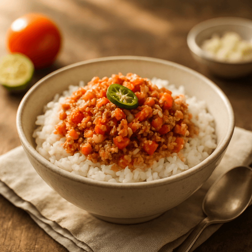 Garlic-Tomato Tuna Sisig Bowl