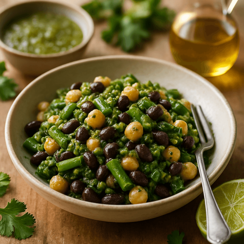 Zesty Green Salsa 3-Bean Salad